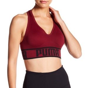 Maroon Puma FENTY by RHIANNA sports bra